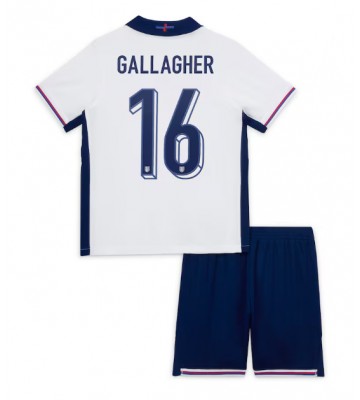 England Conor Gallagher #16 Hemmaställ Barn EM 2024 Kortärmad (+ Korta byxor)